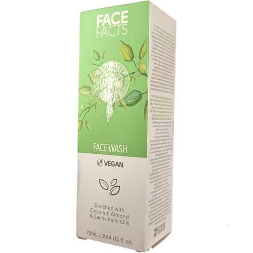 98% NATURALLY DERIVED Face Wash With COCONUT ALMOND SACHA INCHI OILS Vegan nk