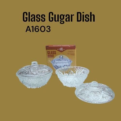 Glass sugar dish 1pc