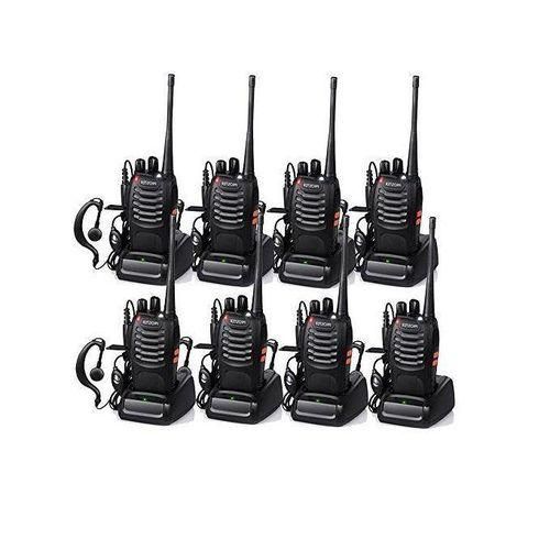 8Pcs Pack-Intelligent BF-888S Walkie Talkie Two Way Handheld Radio call