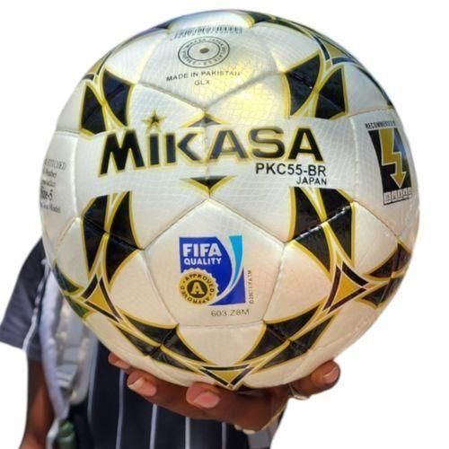Orginal Size 5 Soccer Ball Black,Gold & White Football