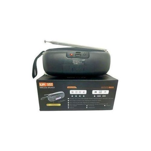 LP V57 Portable Bluetooth Speaker FM Radio USB TF Card AUX Wireless Rechargeable Super Bass Mini Speaker With Phone Holder