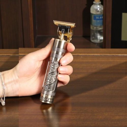 Vintage T9 Professional Heavy Duty USB Rechargeable Golden Dragon Metal Rechargeable Electric Hair Beard Clipper Trimmer Machine