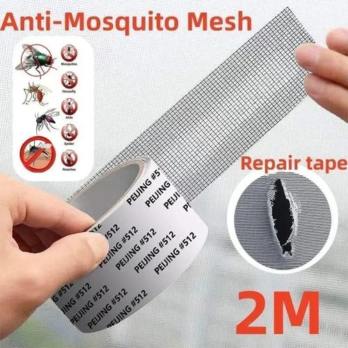 4 pcs Window Screen Repair Tape, Screen Repair Kit for Windows or Doors, Strong Adhesive Patch Kit Fiberglass Mesh Tape