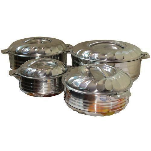 4PCs Stainless Steel Insulated Hot Pot