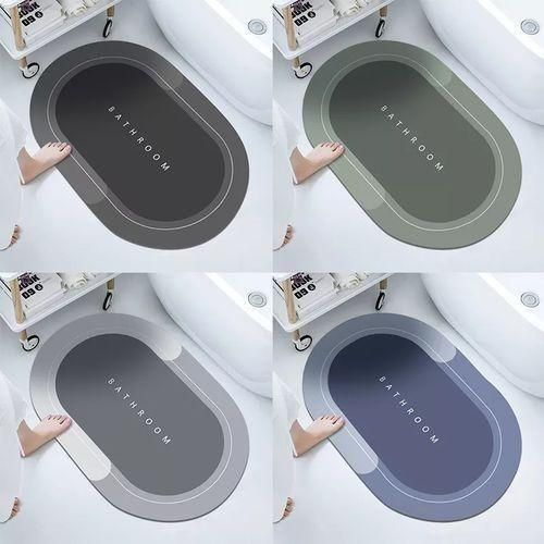 2 pieces - Anti Slip Mat for Batroom Floor -Water Absorbent Non Slip Door Mats, Floor Mat, Quick Dry Dirt Barrier for Home, Office, Kitchen (40cmx60cm) Multicolor
