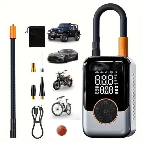 150PSI Wireless Portable Digital Car Tyre Inflator Air Compressor With Light Display12V Electric Car Air Pump