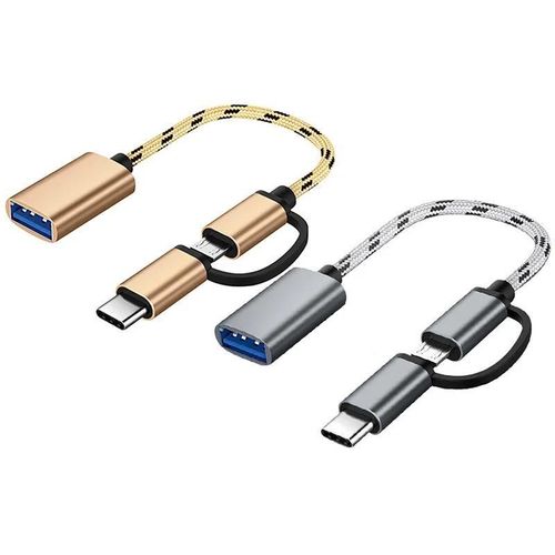 USB 3.0 OTG Adapter Cable with Type C and Micro USB for Flash Disk Keyboard Mouse and Gamepad