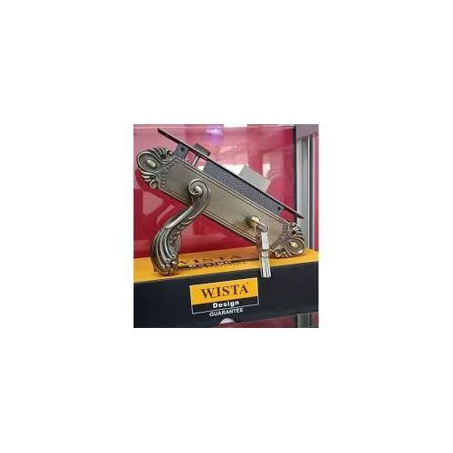 SteelMetalmahogany main Door Lock setHeavy-DutyRust-Free Cylinder Lock with multiple Keys-Antique