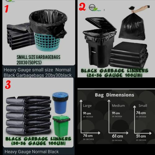 Small trash bags 50pcs size 51*76cm