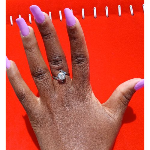 Quality Cute Proposal Engagement Ring For Lady With A Free Lovely Jewelry Box