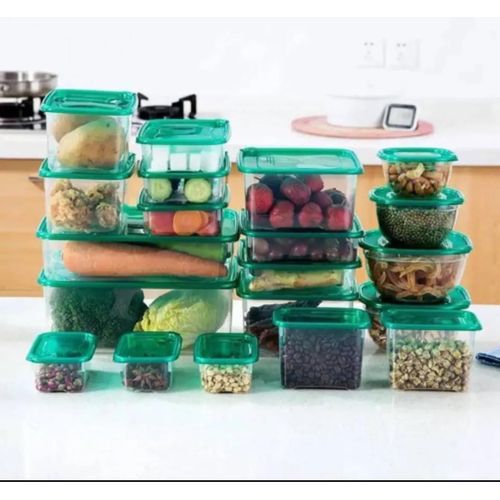 17 Pcs Food Storage Containers Set with Lids - Stackable, Clear & Airtight Meal Prep Bowls