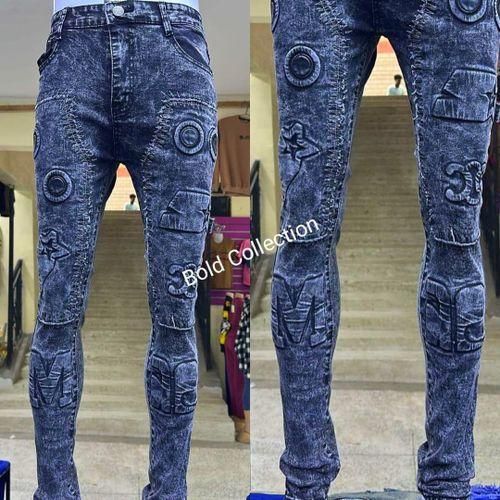 Finest Quality Design Mens Jeans-GREY