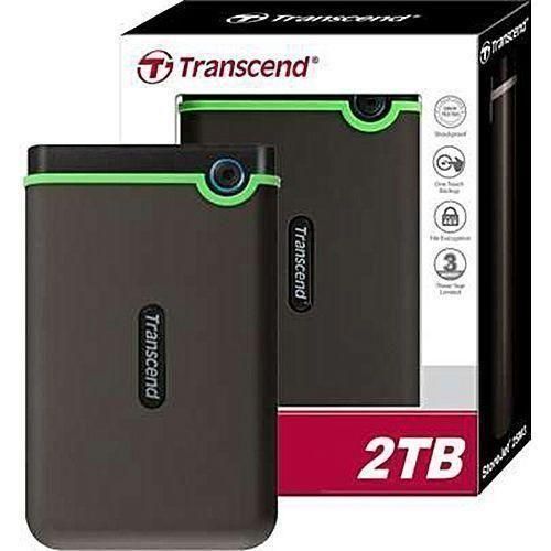 Original Transcend 2TB USB 3.1 Gen 1 Portable External Hard Disk