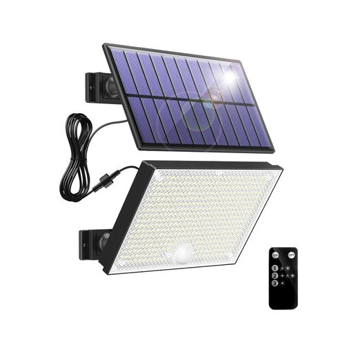 Solar Motion Sensor Flood Light 400 LEDs IP67 Waterproof - Outdoor Compound