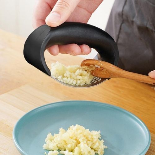 stainless steel garlic press