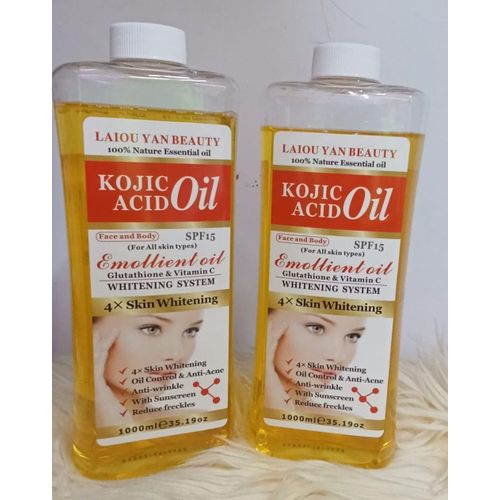 Emollient Whitening Oil With Glutathione Vitamin C- 100 Nature Essential Oil