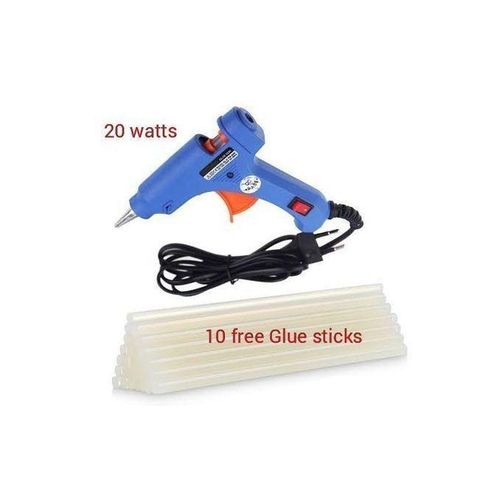 Hot Glue Gun Professional Hot Melt GlueGun 20 W 10 Glue Sticks Free