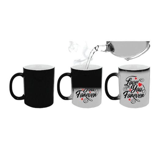 Colour changing gift mug for lovers