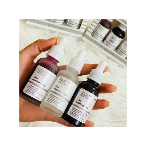 3pcs Skin Care Set AHA Solution+Caffeine+Niacinamide.