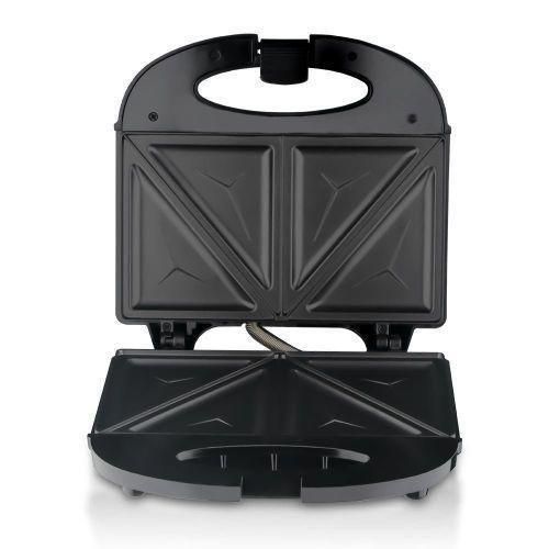 2 Slice Sandwich Maker with Non-Stick Plates Overheat Protection Power OnOff and Ready Indicator