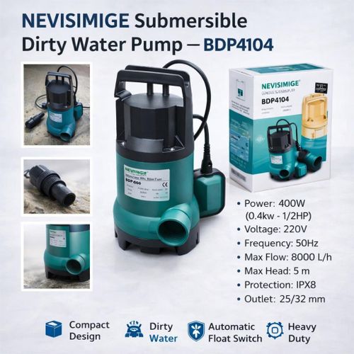 Drainage submersible pump for home and construction