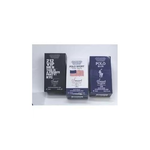 Smart Collection 3pcs Perfume Set for Men (212 VIP Men, Polo Sport, Polo Blue).