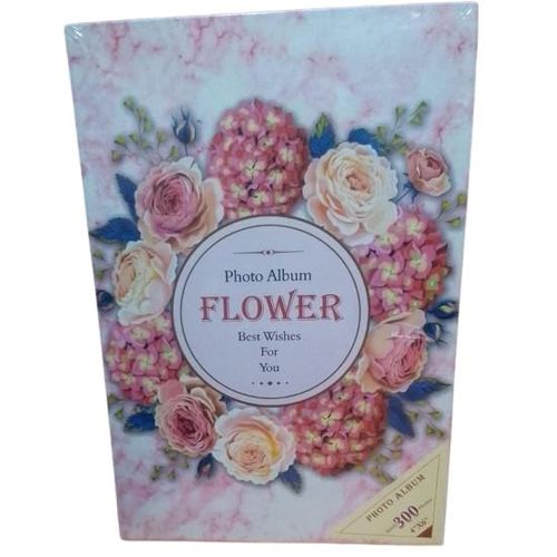 FLORAL PHOTO ALBUM -300 PHOTOS 4X6 INCHES