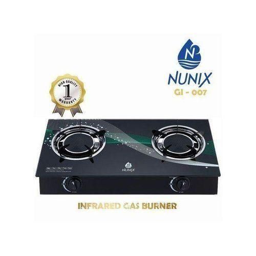 2 Burner Infra-red Glass Tampered Table Top Burner