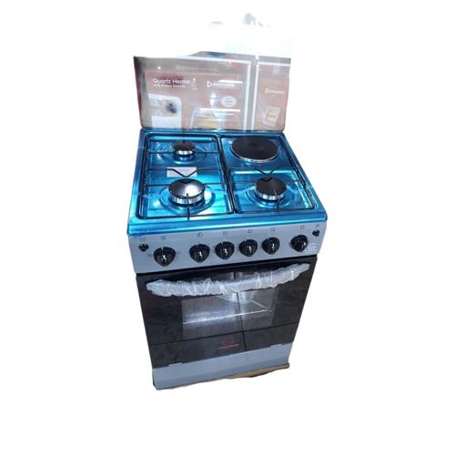Standing 3 Gas Burner +1 Electric Cooker Updated with Timmer, Oven light, electric Oven and Rotisserie