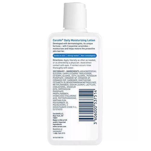 Daily Moisturizing Lotion Dry Skin Face Moisturizer- Travel Size