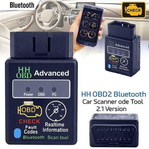 Car Engine Car Auto Diagnostic Scanner Tool Blue Tooth OBD2 Check Fault Detector Repair ELM327 Mini OBDII Diagnosis Bluetooth Device OBD 2 Automotive Code Reader Scan (HH Advance)