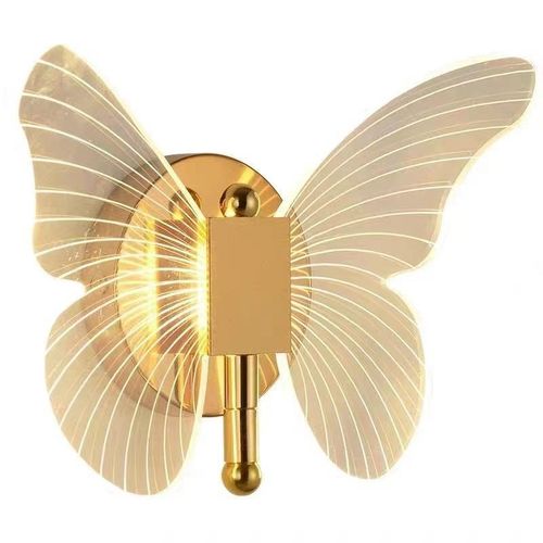 Wall Lights Modern Linear LED Wall Lamp with Butterfly-Inspired Design Adjustable Color Temperature (2700K-6000K) Wall-Mounted for Bedrooms And Living Rooms