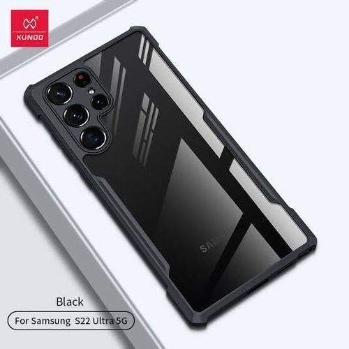 Xundo Clear Case For Samsung Galaxy S22 Ultra 5G, Galaxy S22 Ultra Dual Layer Heavy Duty Hybrid Soft TPU & Hard PC Shockproof Protective Cover