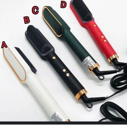 Hair Straightener Hot Comb Anti Scalding Curler Electric Iron Brush
