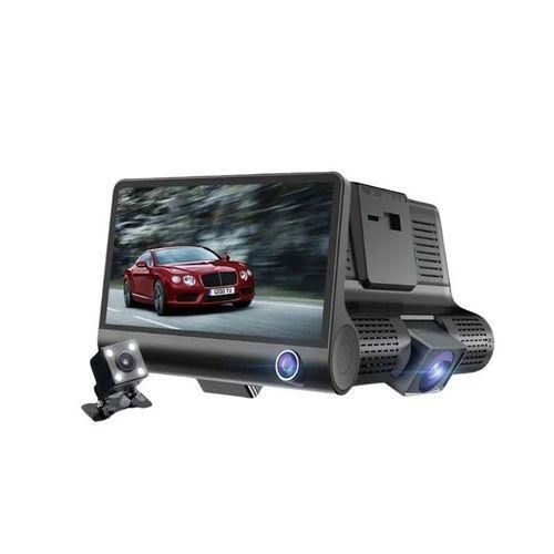 Full HD 1080P Vehicle BlackBox DVR - 3-Camera System With Front, Rear & Interior Cameras For Enhanced Car Safety And Protection