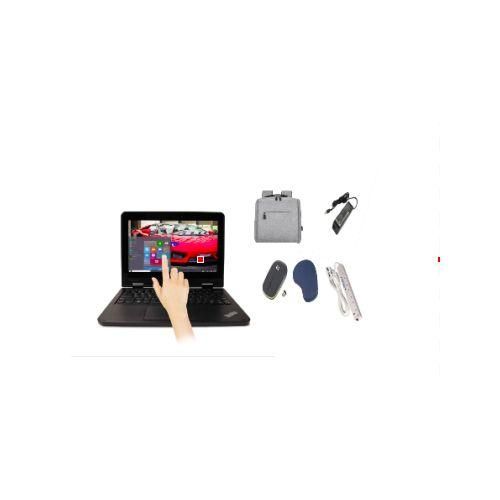 8GB RAM 256GB SSD ThinkPad Yoga 11e Refurbished Laptop X360 Touchscreen Webcam Bluetooth, HDMI WIFI With Windows 11 PRO Activated, Office 2021 Pro, Basic Software Installed, Free Bag + Free Wireless Mouse + Charger + Mouse Pad + Free Extension.