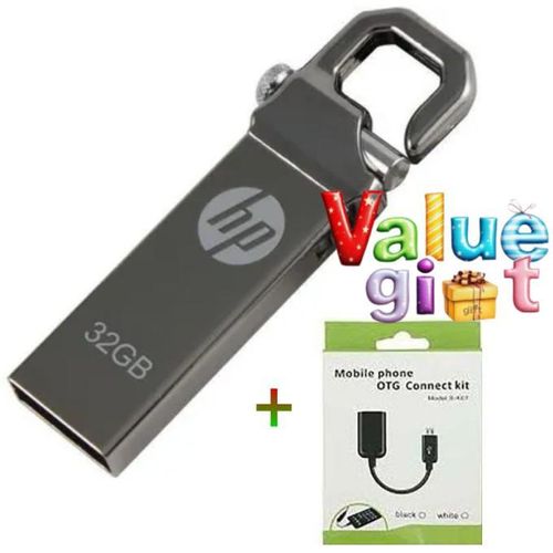 Best High Speed 32GB USB 2.0 Flash Drive with Free OTG Cable
