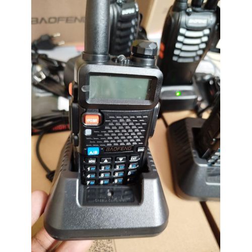Baofeng UV-5R Long-Range Dual-Band Handheld Walkie Talkie Two-Way Radio for Hiking Camping and Security