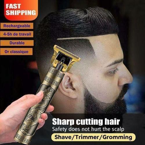 Professional USB Kinyozi Hair Cutting Hair Clipper Trimmer Shaver