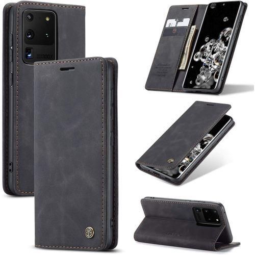 Wallet Case for Samsung Galaxy S20 Ultra 5G (6.9 INCH), Matte Texture Retro PU Leather