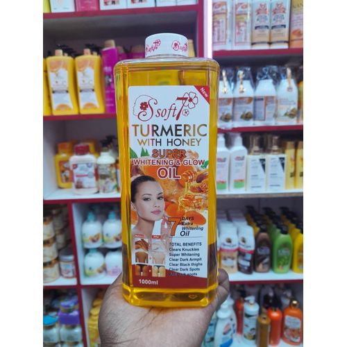 Turmeric with honey body oil