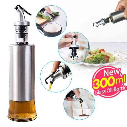Glass Jar Oil Bottle Vinegar Dispenser Bottle