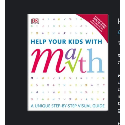 Help Your Kids With Math" Book By DK