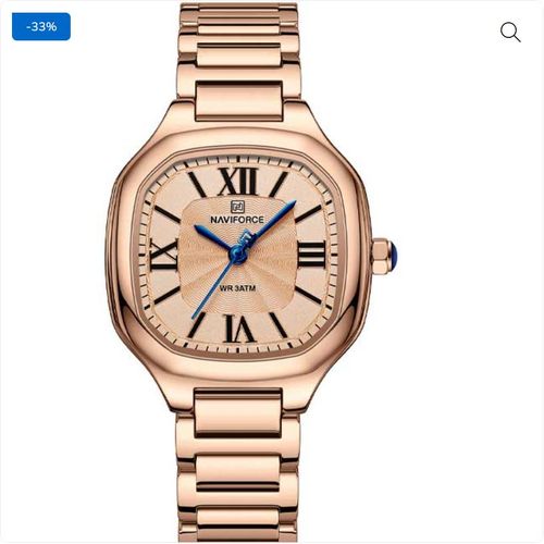 NF5042 Ladies Square Stainless-Steel Watch