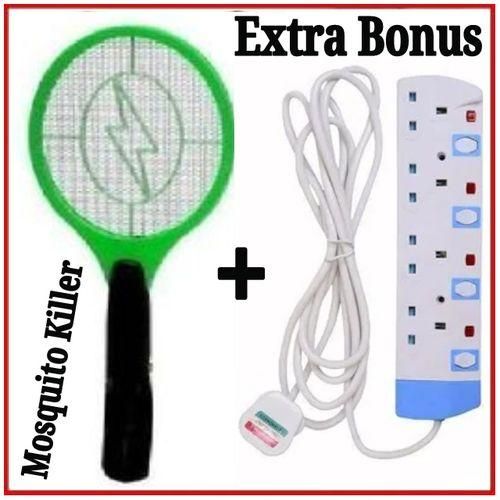 Electric Mosquito Swatter, Bat Racket Killer+4Way Extension