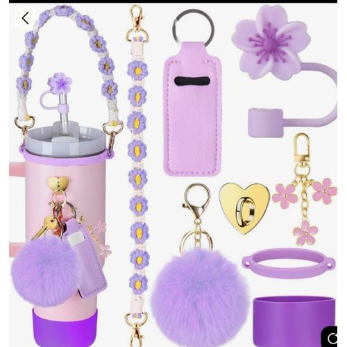 Purple Stanley Cup 1.2 Litres Tumbler with Full Accessories Kit – Premium Set