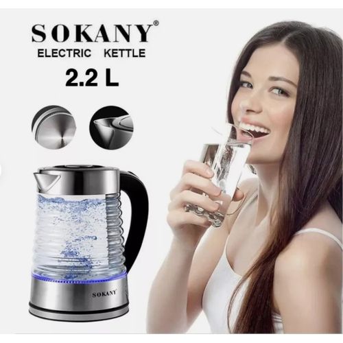 High Quality 2.2 L Glass Body Water Heating Kettle