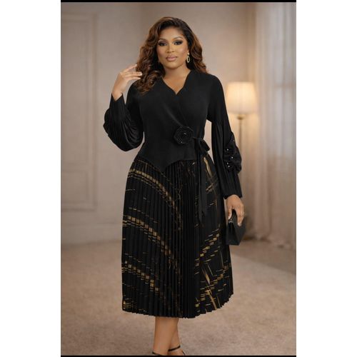 Premium peplum maxi dress