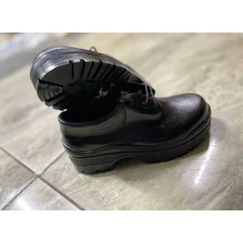 Leather Back To School Shoes - Black