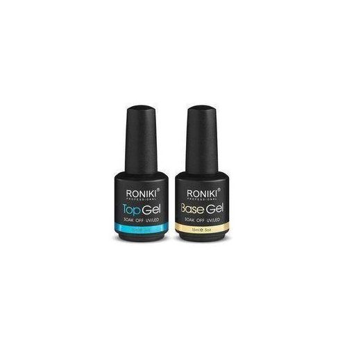 Soak-Off UV/ LED Gel Nail Polish Top Coat + Base Coat